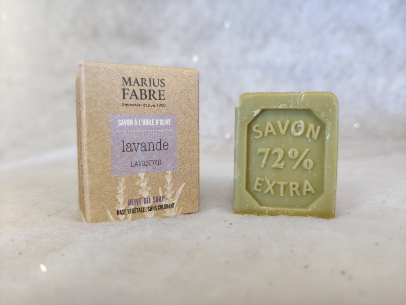 Marius Fabre - 40g Lavender soap with olive oil in a Herbarium case