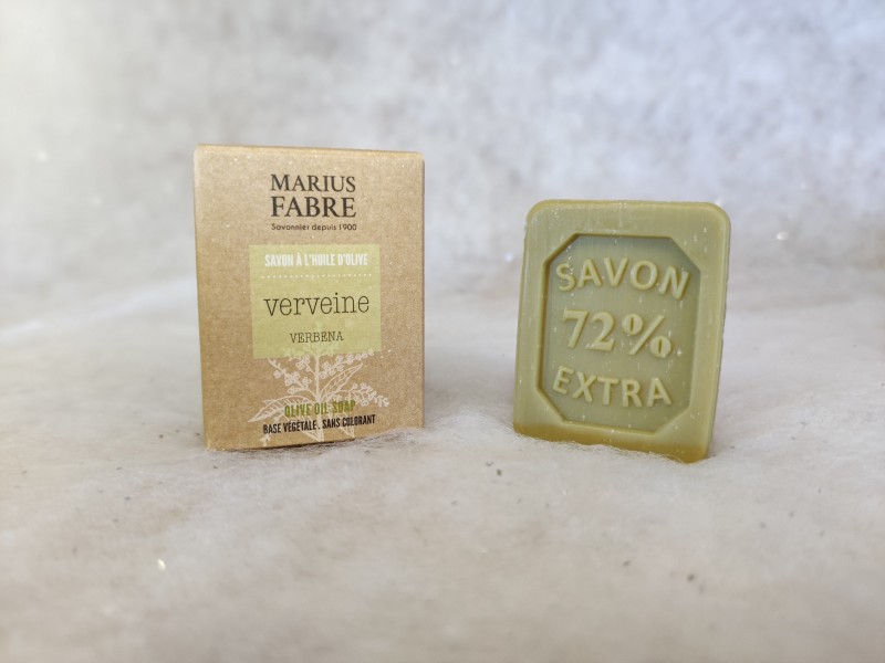 Marius Fabre - 40 g Verbena-Seife mit Olivenöl in einer Herbarium-Box
