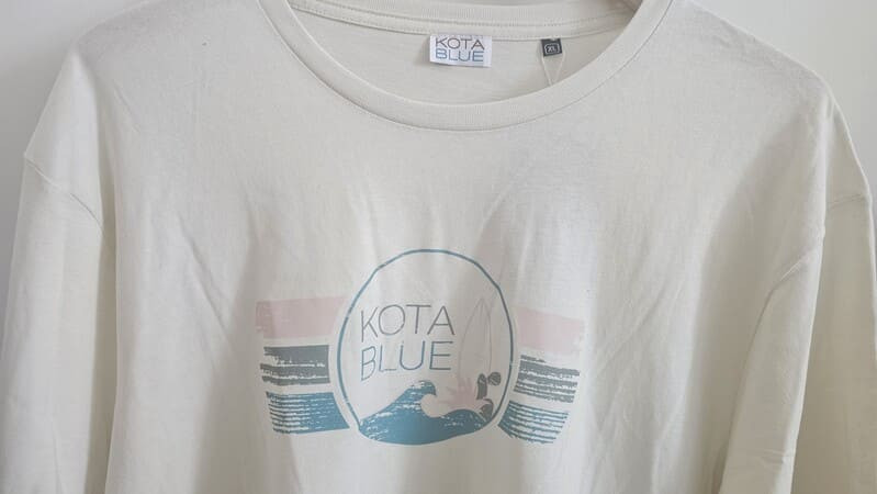 Tee shirt Creme Logo Kota Blue