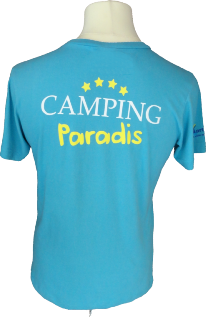 Unisex Camping Paradis T-Shirt von hinten