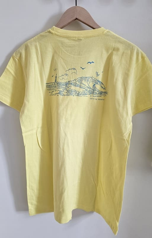 Camiseta Carro Wave (espalda) - Amarilla