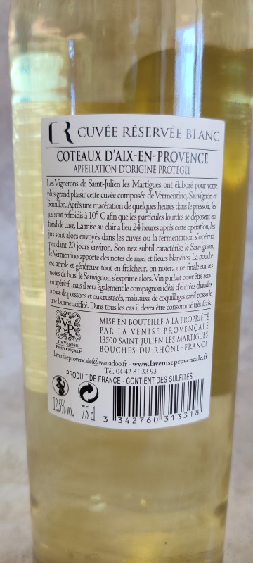 La Venise Provençale - White wine 