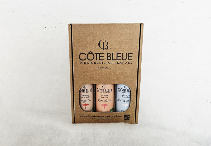 Vinaigrerie Côte Bleue - Coffret découverte Vinaigre 3x100ml