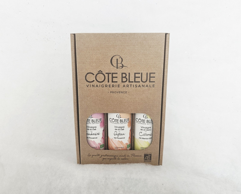 Vinaigrerie Côte Bleue - Coffret Provence Vinaigre 3x100ml