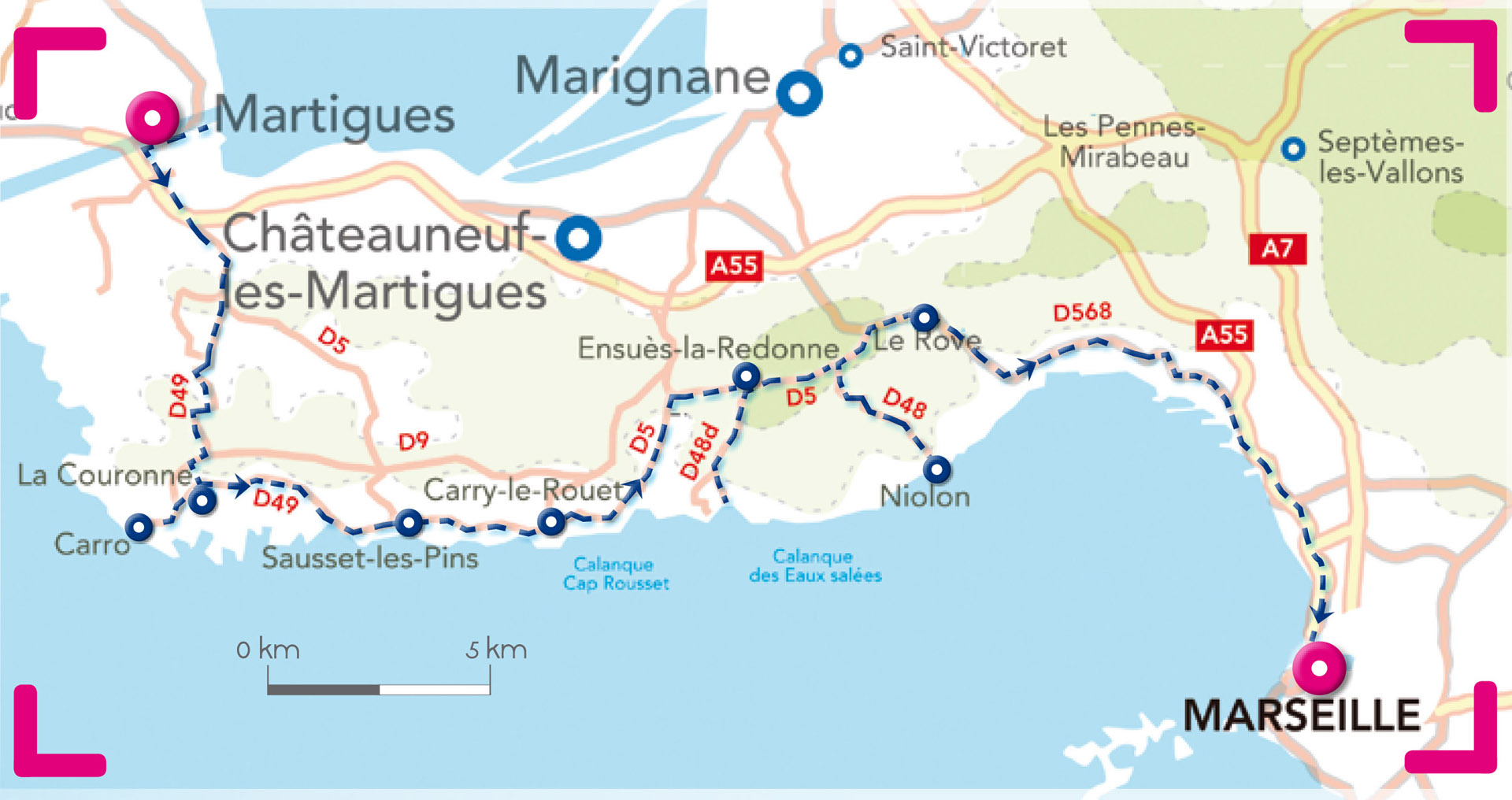 Plan de la Côte Bleue - © Otmartigues