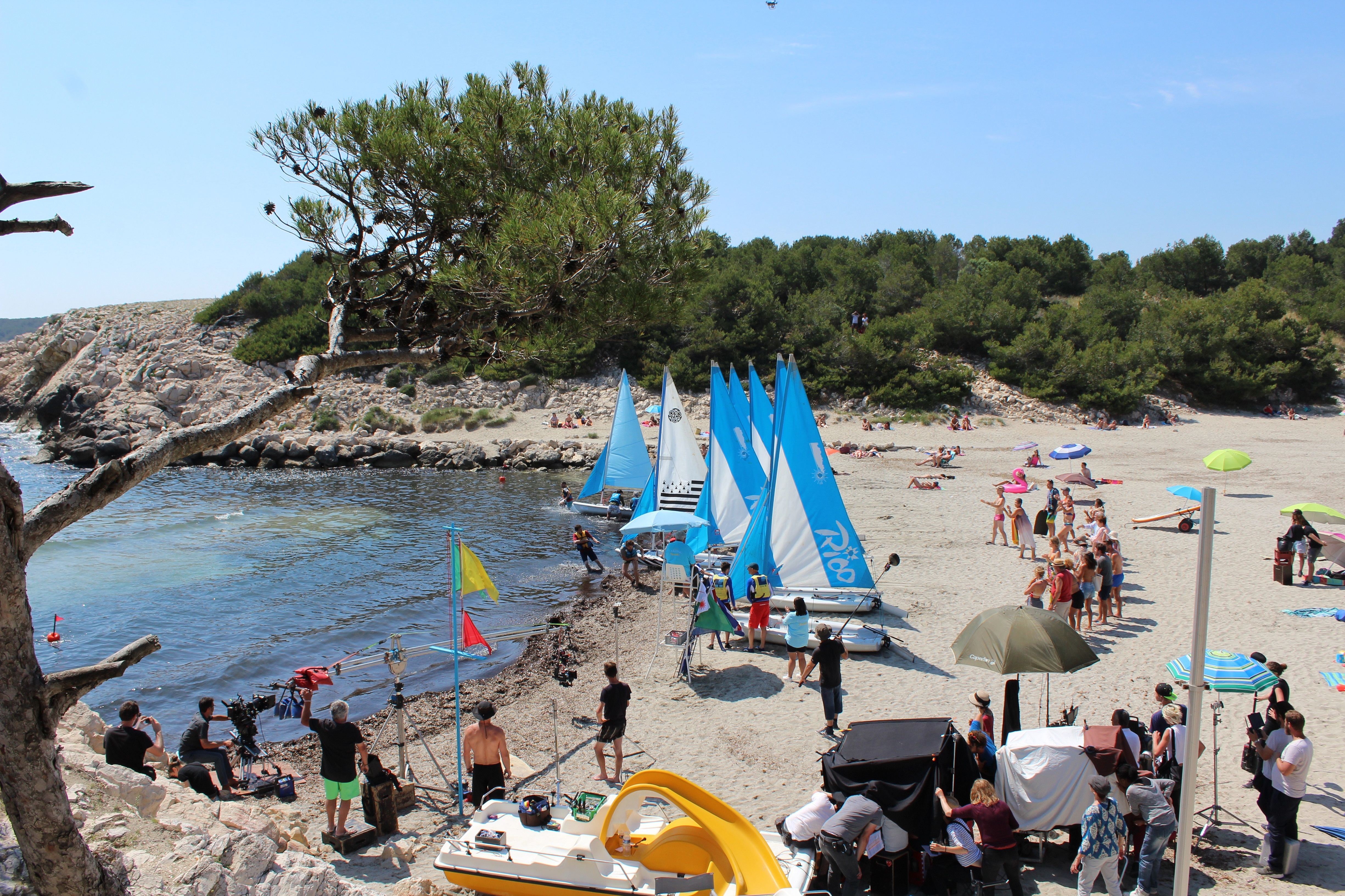 tournage-camping-paradis-office-de-tourisme-de-martigues-otmartigues - © Otmartigues / JLA Productions